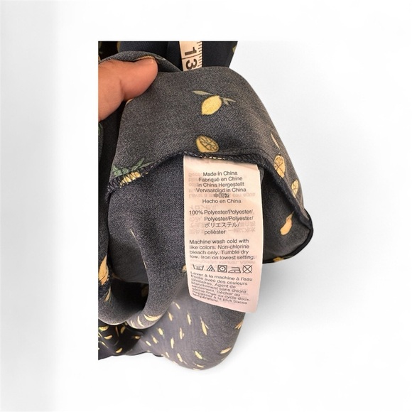 J Crew Navy lemon 🍋 Wrap Dress - Picture 8 of 8